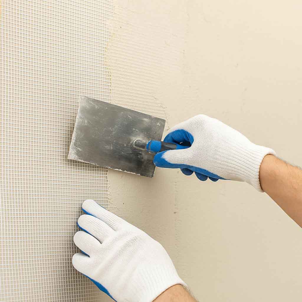 خرید توری زیرگچی، خرید توری گچ کاری توری گچ کاری دیوار، توری زیرگچی، توری فایبرگلاس 75 گرم عرض 1 متر