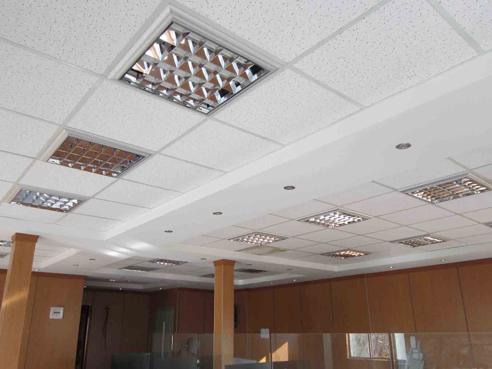 سقف کاذب آکوستیک با تایل معدنی تایل معدنی آکوستیک کرمی سوزنی