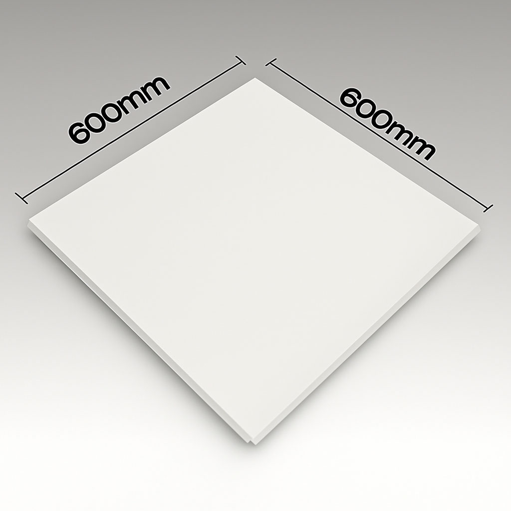 تایل آلومینیوم سفید ساده 60×60