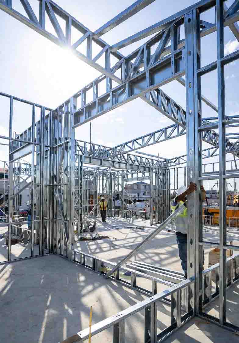 طراحی، ساخت و اجرای سازههای ال اس اف+قیمت