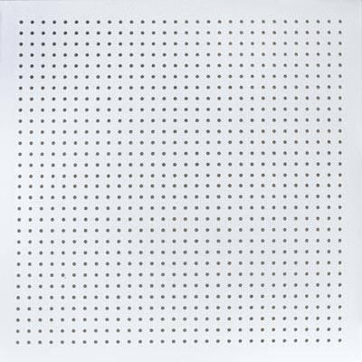 تایل آکوستیک پانچ دایره ای روکش پی وی سی با فلیس مشکی یا سفید در پشت تایل کد 18-6