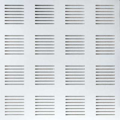 تایل آکوستیک پانچ خطی روکش پی وی سی با فلیس در پشت تایل کد 96-6