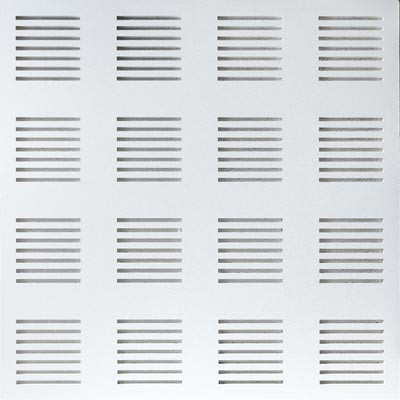 تایل آکوستیک پانچ خطی روکش PVC