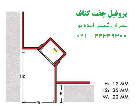 قیمت چفت کناف آلومینیومی